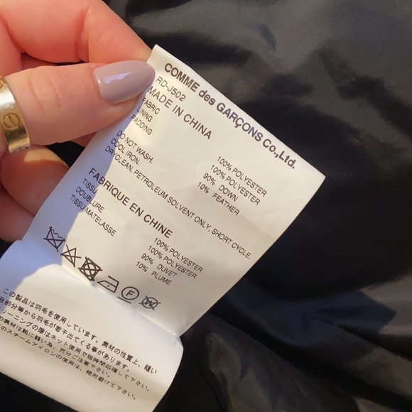 Comme Des Garcon fitted puffer padded down blazer jacket - Picture 8 of 8